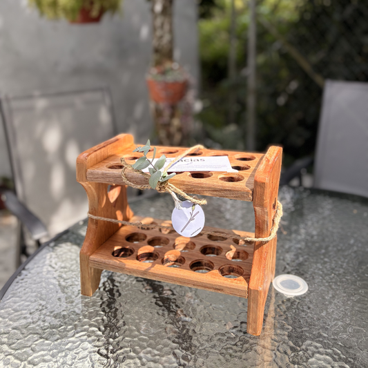 Campamento XL – Huevera artesanal de madera para exteriores