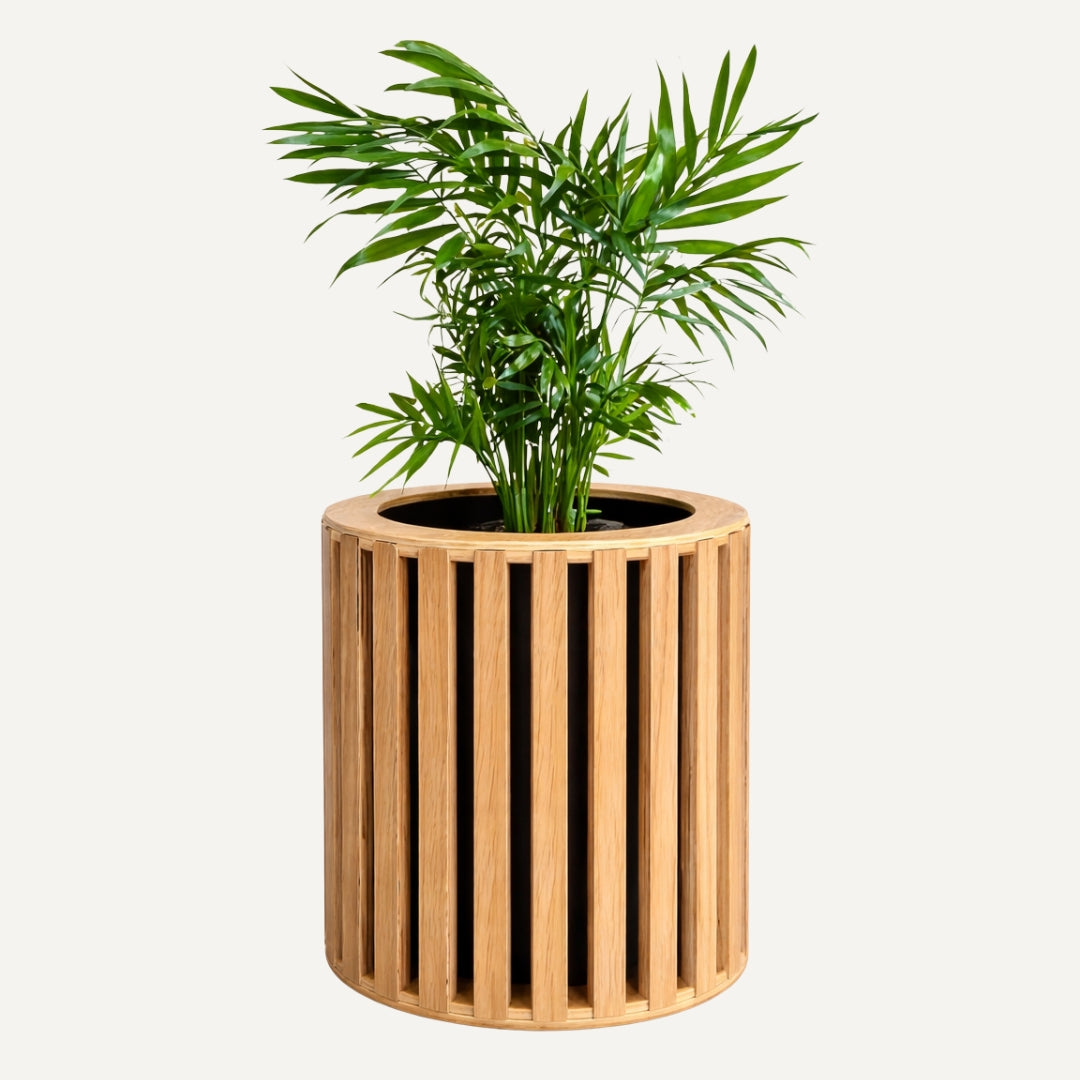 Liston - Handcrafted natural wood slat planter