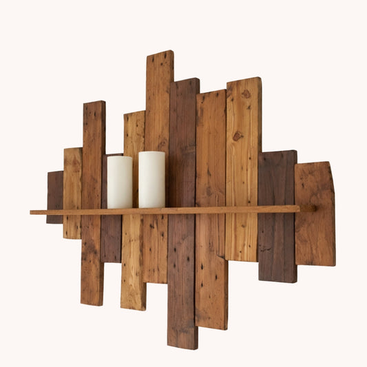 Textura - Panel decorativo artesanal de madera natural