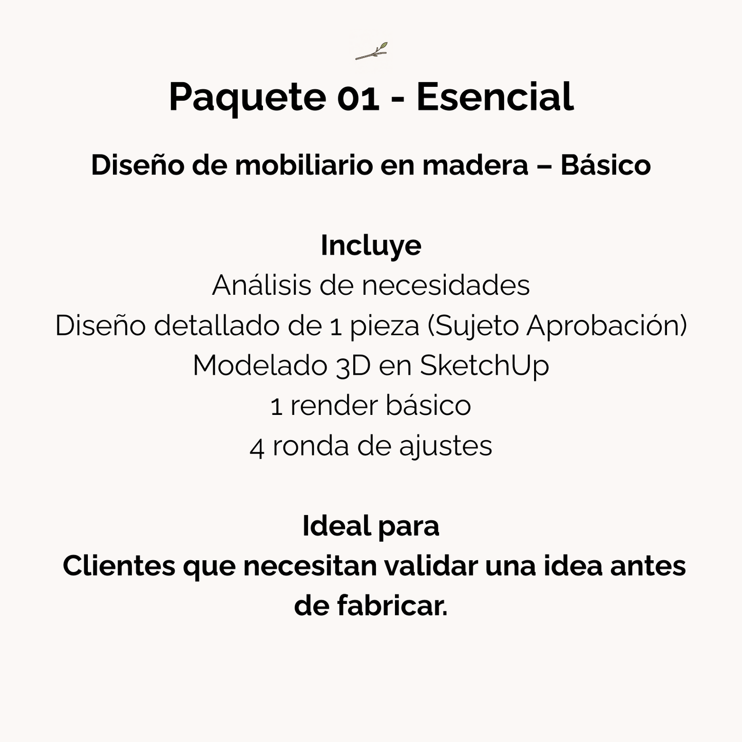 Diseño artesanal de mobiliario en madera a medida