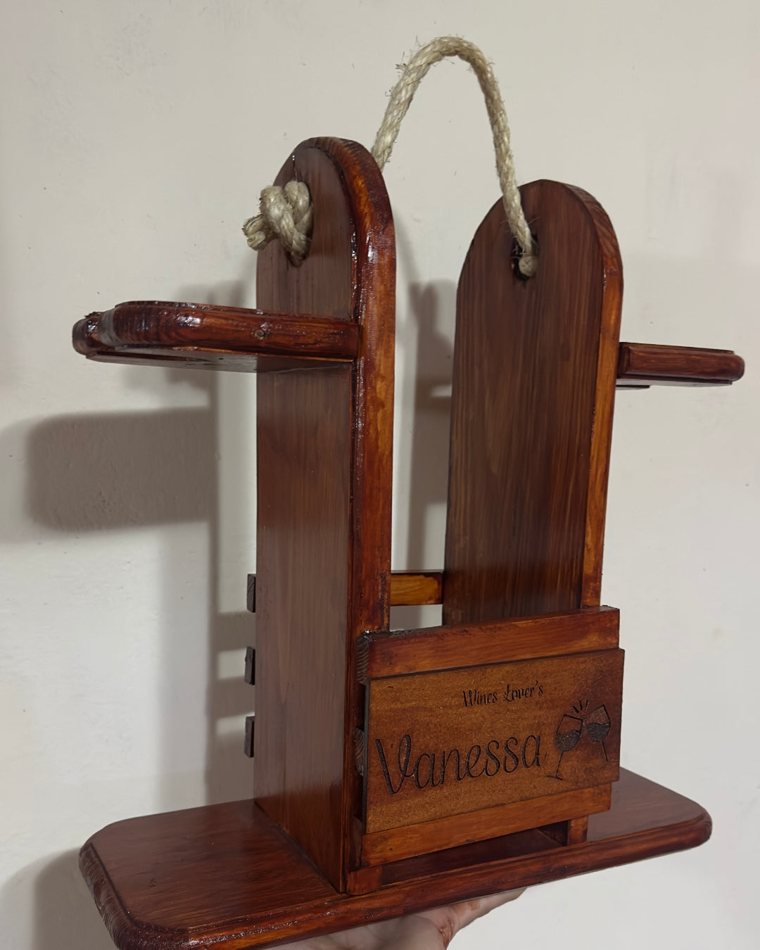 Cepa - Soporte artesanal para vino y copas