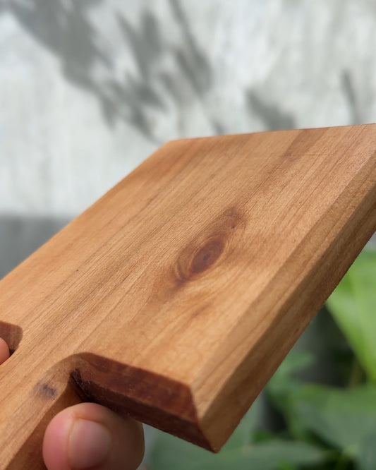 Tablero - Juego de posavasos artesanales de madera natural