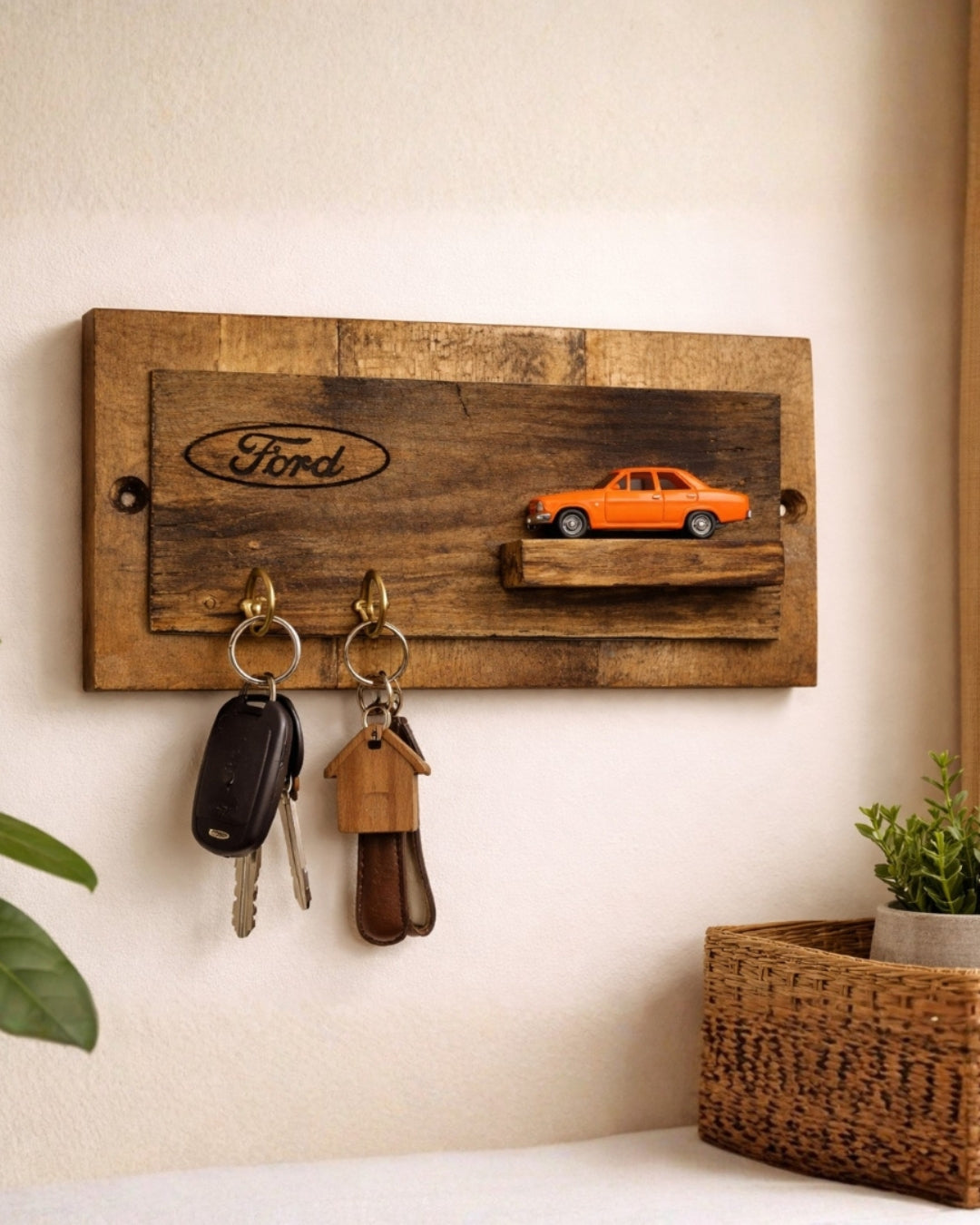 Garage - Organizador artesanal de llaves para amantes de autos