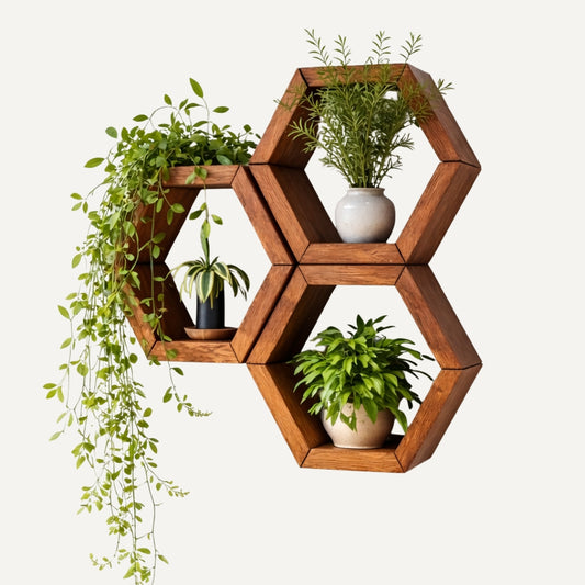 Hexa - Soporte de pared para plantas