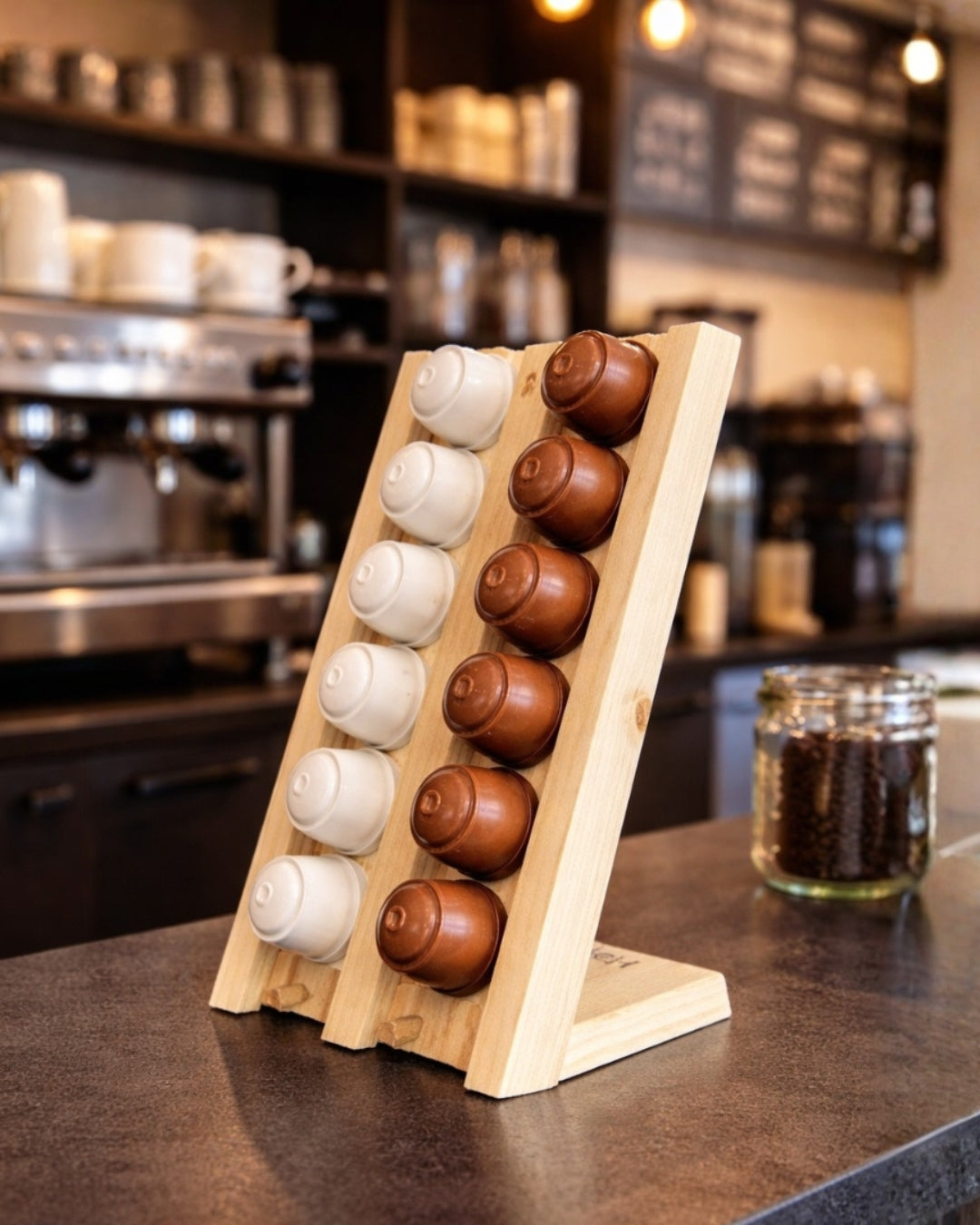 Andén - Organizador artesanal para cápsulas de café