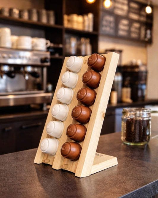 Andén - Organizador artesanal para cápsulas de café