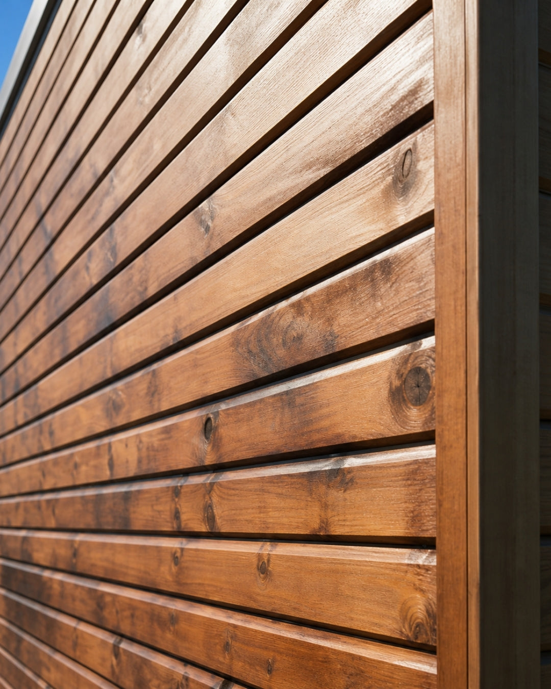 Handcrafted natural wood wall cladding