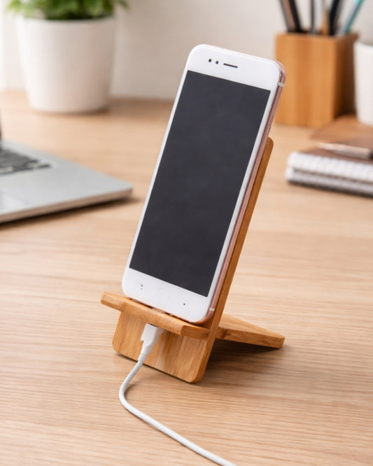 Dock - Soporte artesanal de madera para celular