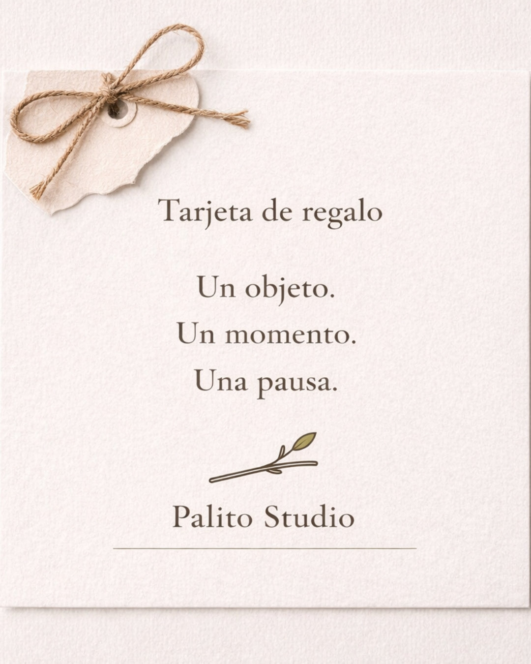 Tarjeta de Regalo - Palito Studio