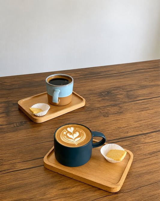 Bandeja de Madera para Servir Café | Coffee Serving Board Artesanal