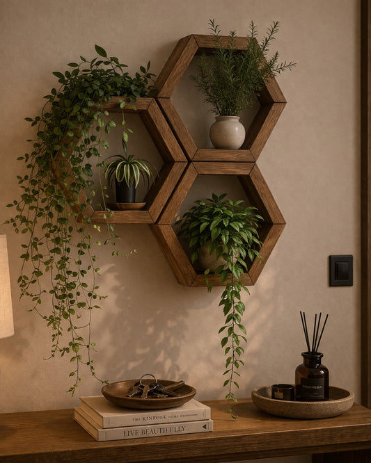 Hexa - Soporte de pared para plantas